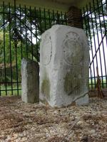 Limestone marker placed by Mason and Dixon at the eastern edge of the boundary between Pennsylvania and Maryland.